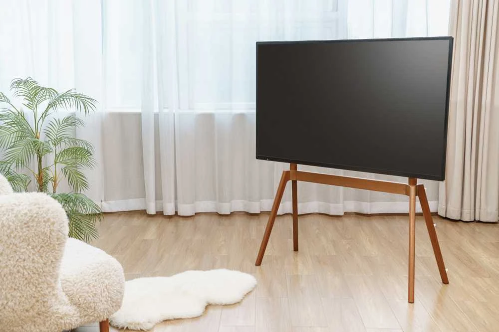 Laikiklis Mozi Art Series FS-15 -lattiajalusta 49 - 75 televisiolle, pyökki