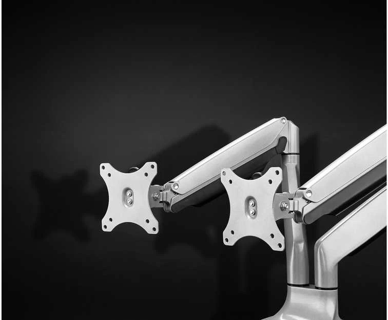 Laikiklis Mozi Dual Ekranas Gas Spring Desk Stovas dviem ekranams