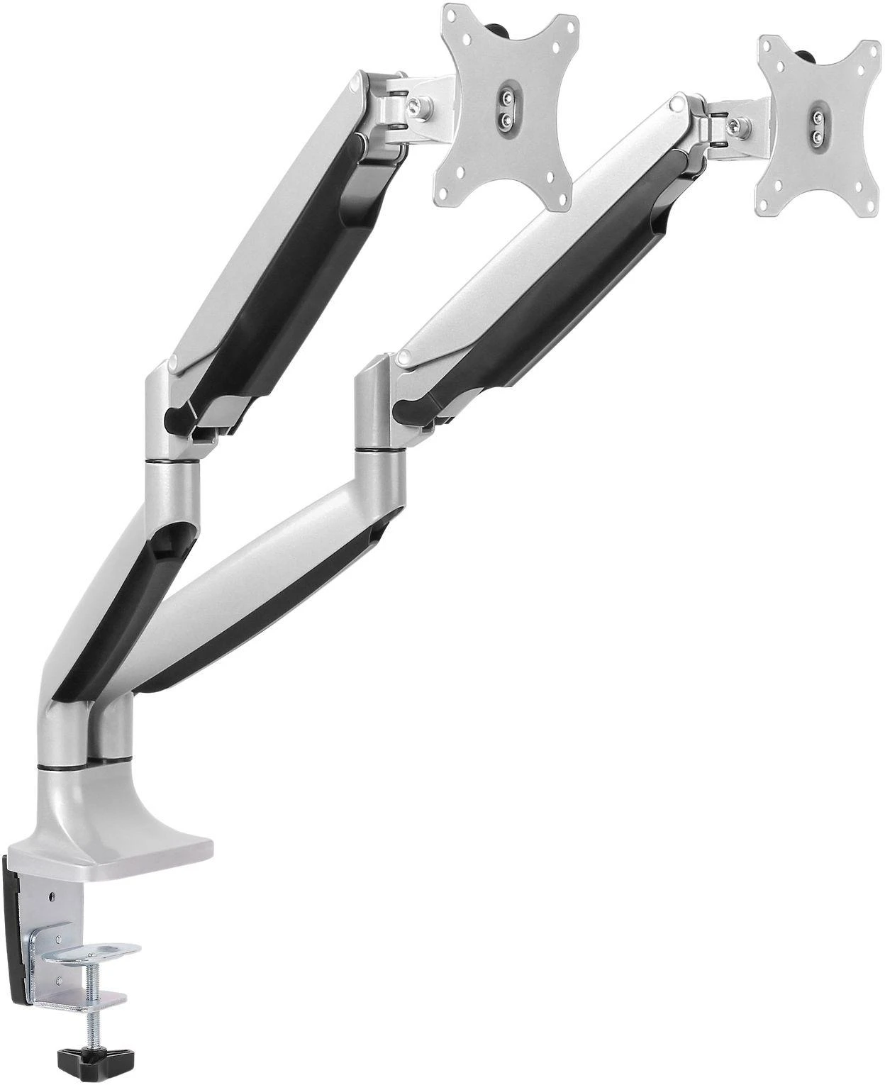 Laikiklis Mozi Dual Ekranas Gas Spring Desk Stovas dviem ekranams