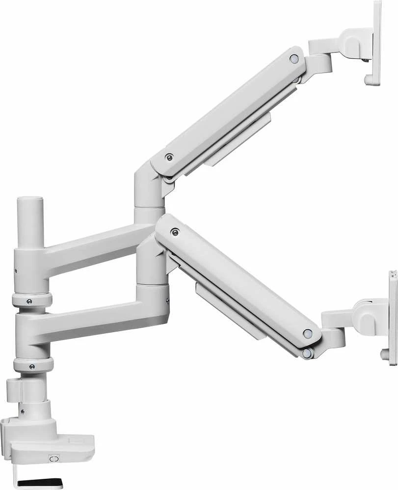 Laikiklis Mozi Infinity Line dviguba monitoriaus rankena, balta