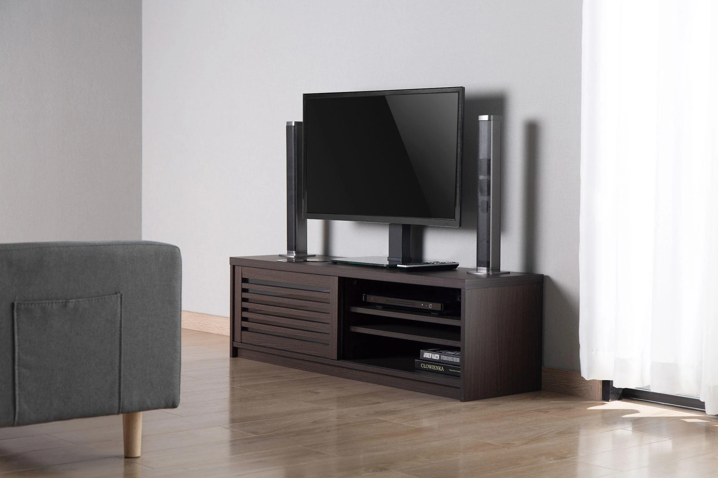 Laikiklis Mozi TS-1 Small 23 "-43" televizoriaus pasukamas stalo stovas