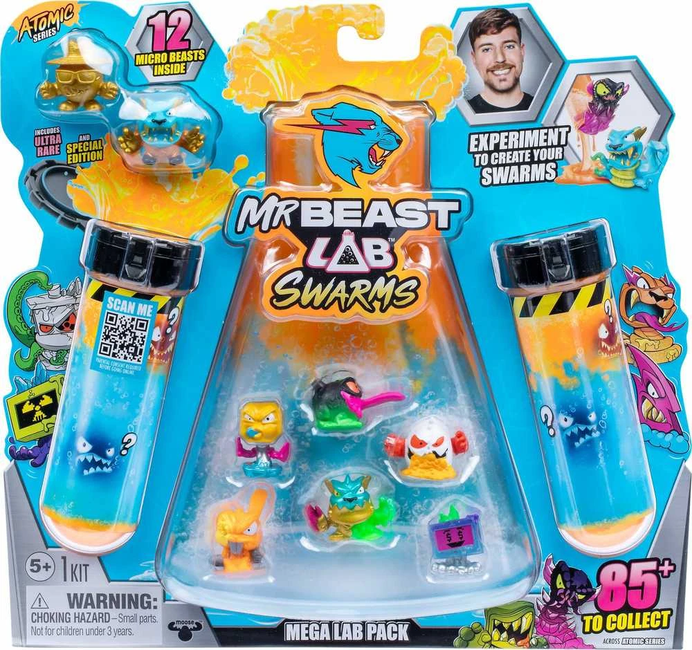 MrBeast Lab Swarms Atomic Mega Lab S2 – 12 figūrėlių, asortimentas