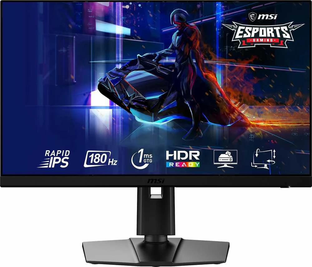 MSI G272QPF E2 27 colių Rapid IPS Flat 2560x1440 180Hz 1ms HDMI DP monitorius
