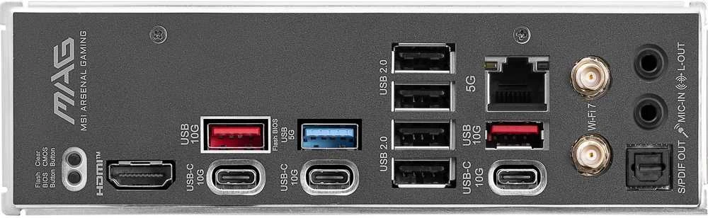 Pagrindinė plokštė MSI MAG B850 TOMAHAWK MAX WIFI | AMD B850 | SAM5 | ATX | Atmintis DDR5 | Atminties lizdai 4 | 3x PCI Express 16x | 4x M.2 | 1x HDMI