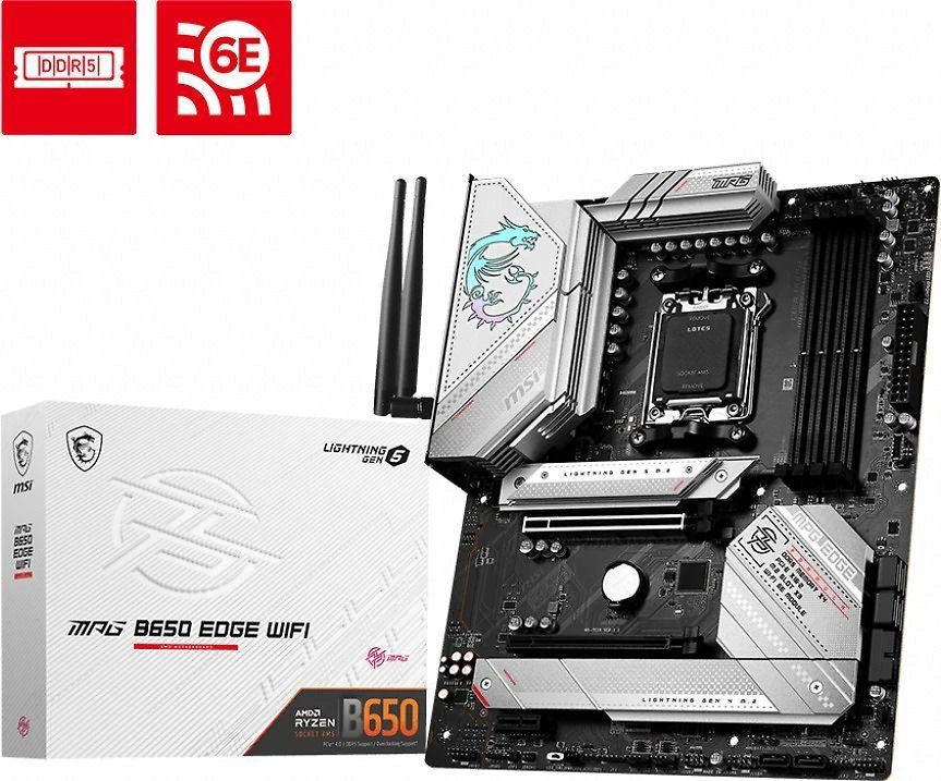 Pagrindinė plokštė MSI AMD B650/AM5/ATX/Memory DDR5/Atminties lizdai 4/1xPCI-Express 1x/1xPCI-Express 16x/3xM.2/1xHDMI/1xDisplayPort/2xUSB 2.0/7xUSB 3.2/1xUSB-C/1xOptical S/PDIF/1xRJ45/5xAudio port