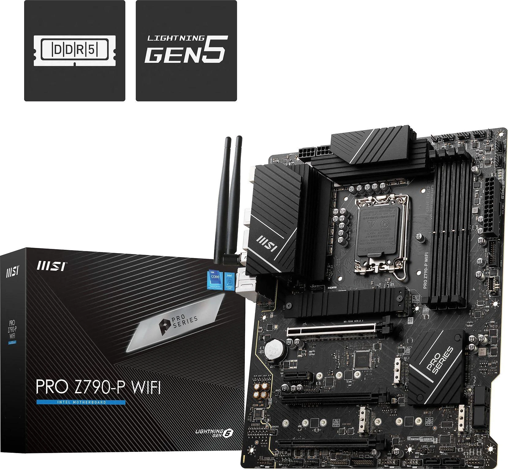Pagrindinė plokštė MSI PRO Z790-P WIFI