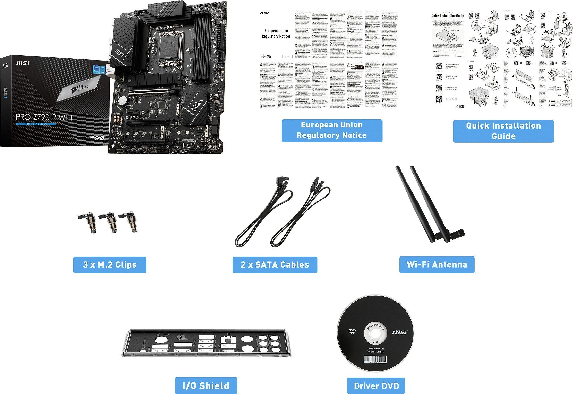 Pagrindinė plokštė MSI PRO Z790-P WIFI