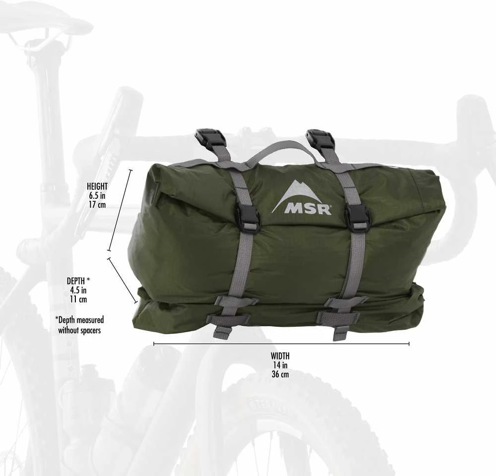Vienvietė palapinė ant dviračio MSR Hubba Hubba Bikepack 1