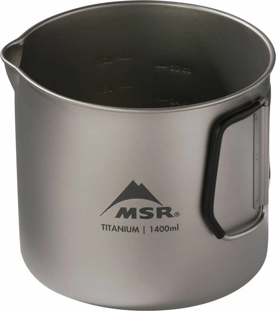 JAV MSR Titan Virdulys 1400 mL titaninis puodas