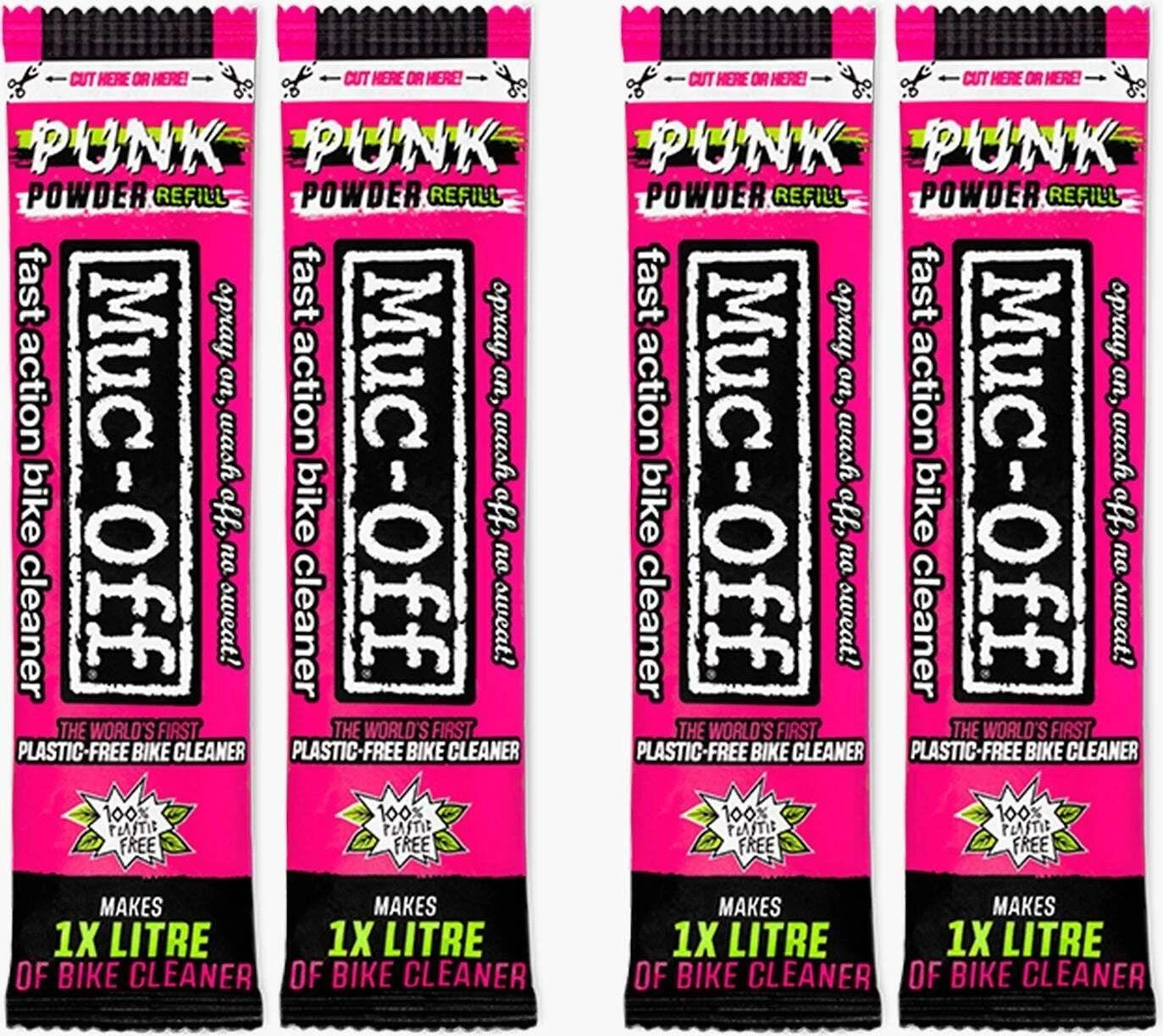 Muc-Off Punk Powder miltelių pakeliai dviračių valikliui