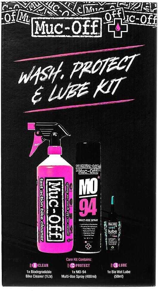 Dviračio priežiūros rinkinys Muc-Off WASH PROTECT & LUBE KIT