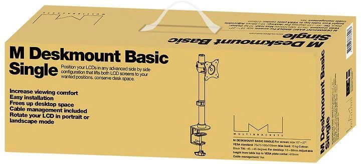 Laikiklis Multibrackets MB DESKMOUNT BASIC SINGLE Juodas MAX 10KG