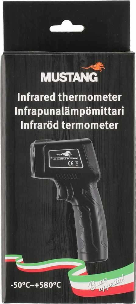 Lazerinis maisto termometras Mustang, juodas