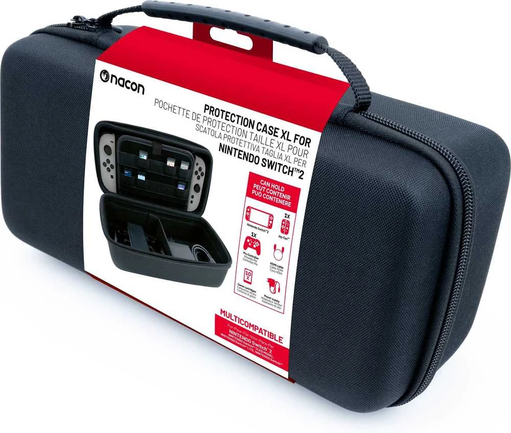 Dėklas Nacon, skirtas Nintendo Switch 2, Juodas