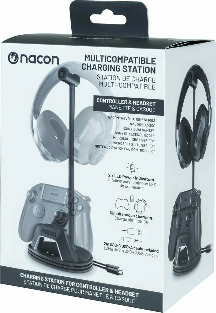 Nacon daugiafunkcinis įkrovimo stovas (Juodas)