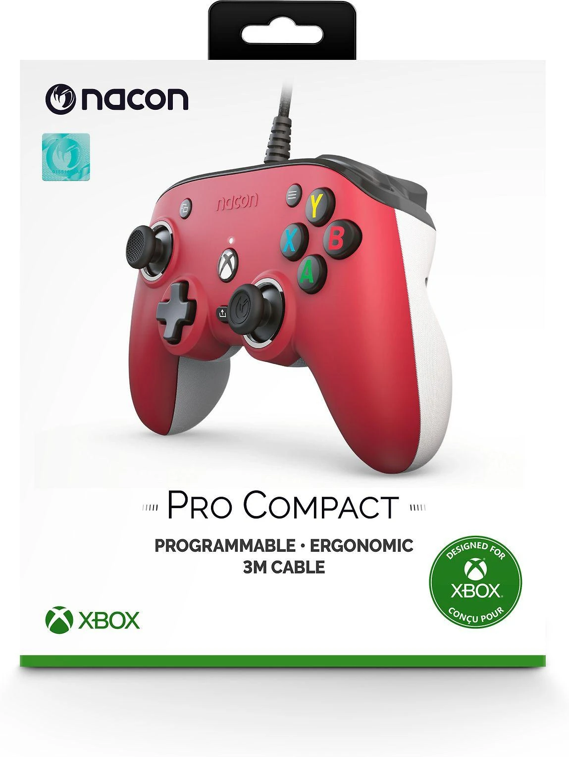 Nacon Pro Compact XBOX X/S & One laidinis valdiklis (raudona)