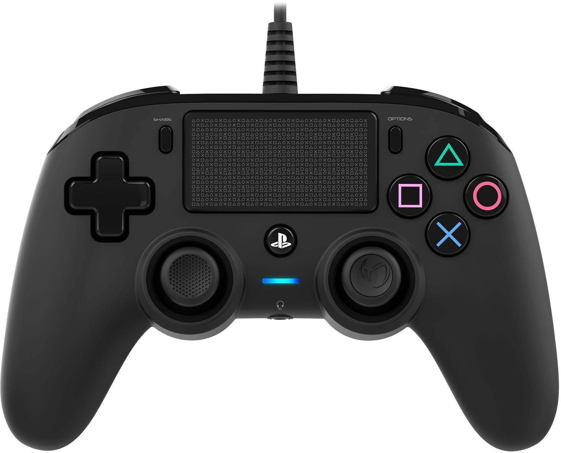 NACON PS4OFCPADBLACK žaidimų valdiklis Žaidimų pultelis PlayStation 4 Analoginis / skaitmeninis Juoda