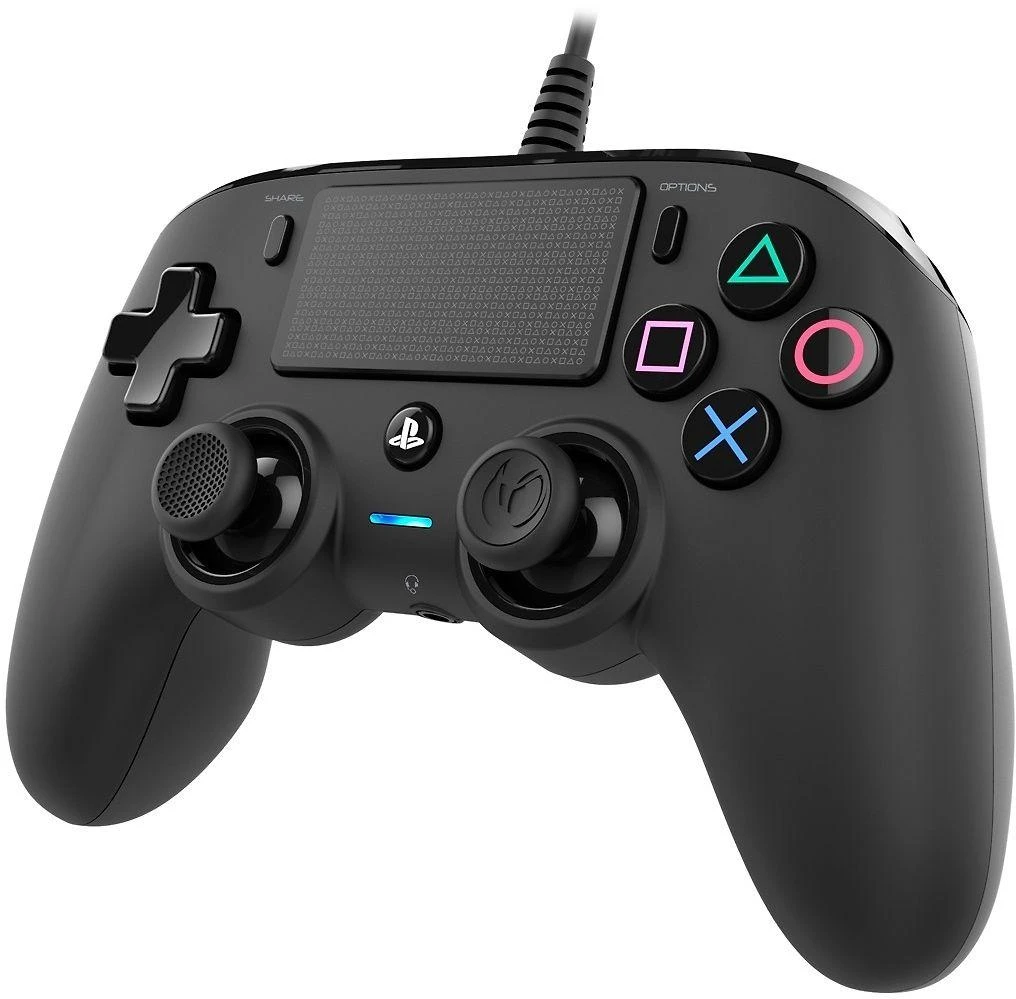 NACON PS4OFCPADBLACK žaidimų valdiklis Žaidimų pultelis PlayStation 4 Analoginis / skaitmeninis Juoda