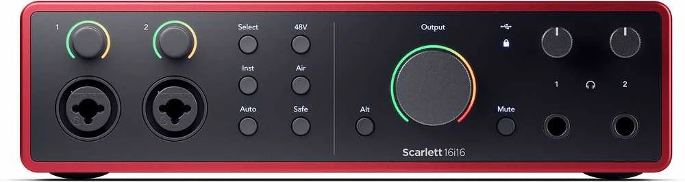 „Focusrite Scarlett 16/16“ 4-osios kartos garso sąsaja