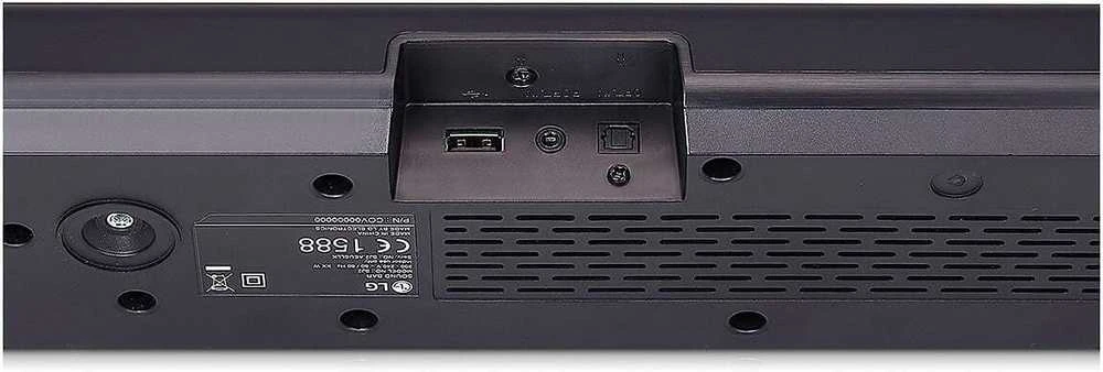 Namų kino sistema LG SQC4R garso juosta - Belaidis žemųjų dažnių garsiakalbis ir galiniai garsiakalbiai - 4,1 - 220 W - Dolby Digital - Bluetooth - Juodas