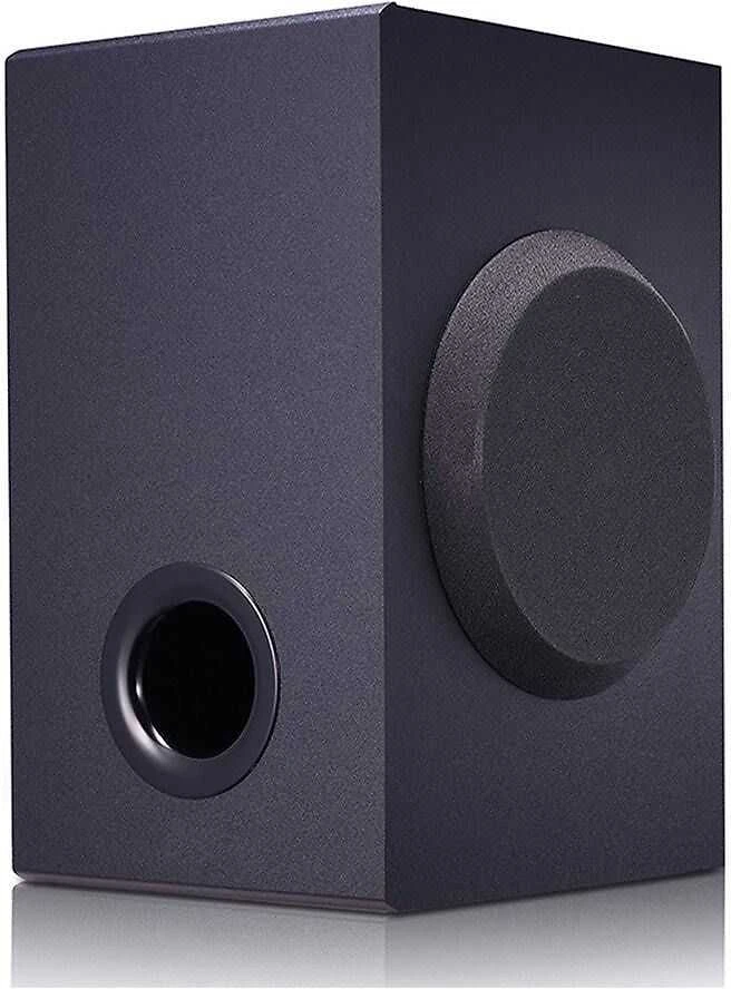 Namų kino sistema LG SQC4R garso juosta - Belaidis žemųjų dažnių garsiakalbis ir galiniai garsiakalbiai - 4,1 - 220 W - Dolby Digital - Bluetooth - Juodas