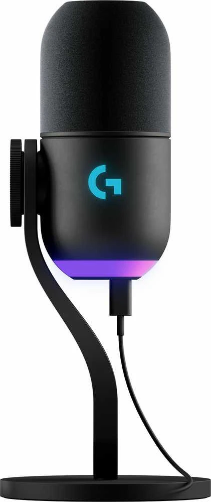 Logitech G Yeti GX Dynamic kardioidinis laidinis mikrofonas (juodas) su RGB | USB