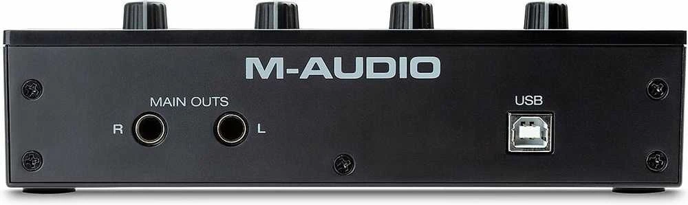 M-AUDIO M-Track Duo USB garso sąsaja Crystal pirminis stiprintuvas 16 bitų 48 kHz Juodas