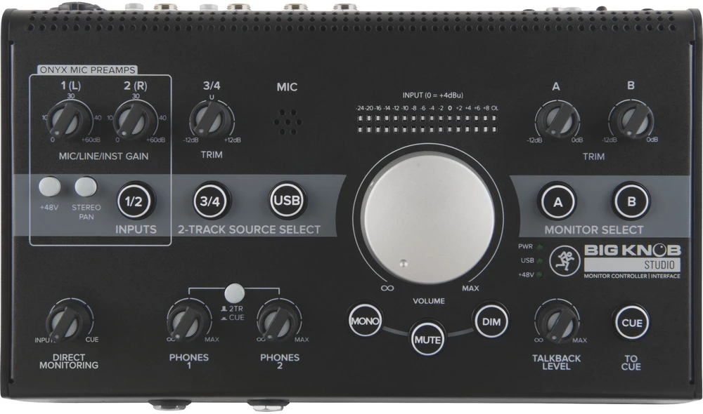 Mackie Big Knob Studio - Aktyvus lygio valdiklis 3x2 monitoriams