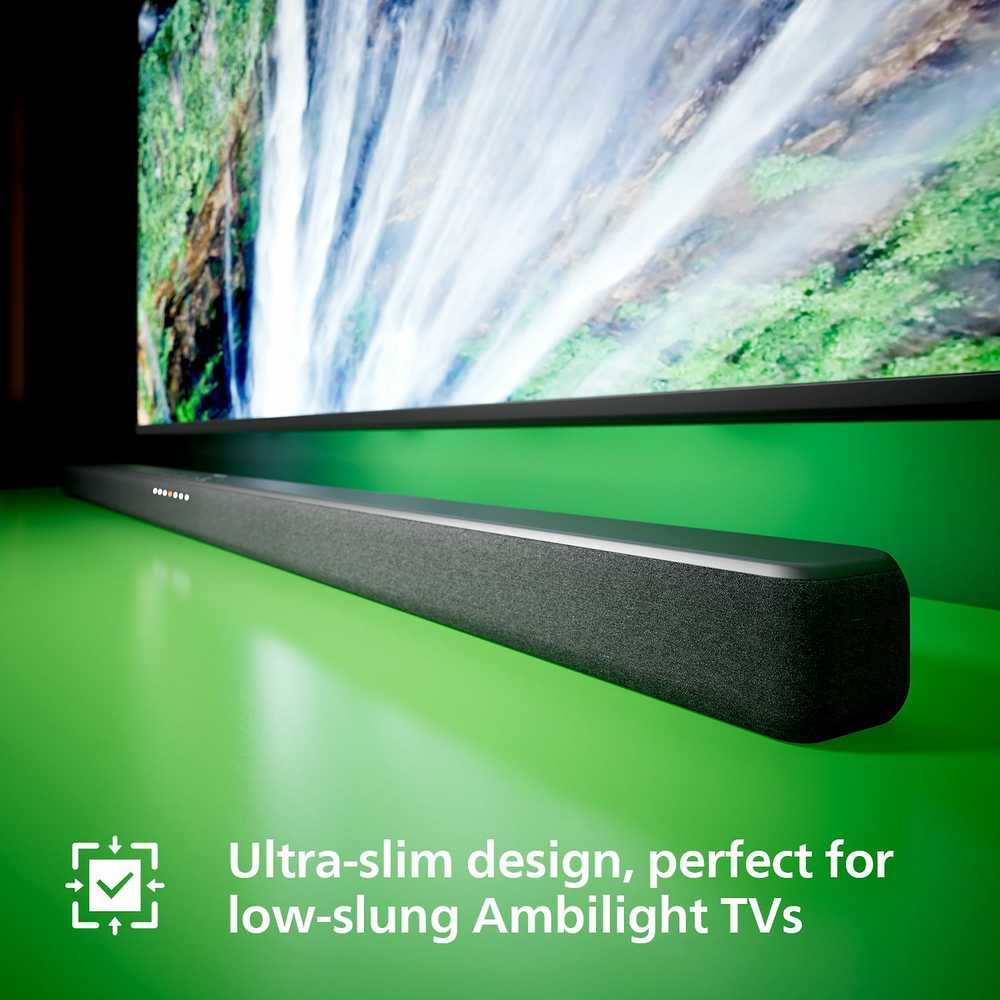 Namų kino sistema Philips 2.1 garso juosta su belaidžiu žemųjų dažnių garsiakalbiu tab6309/10