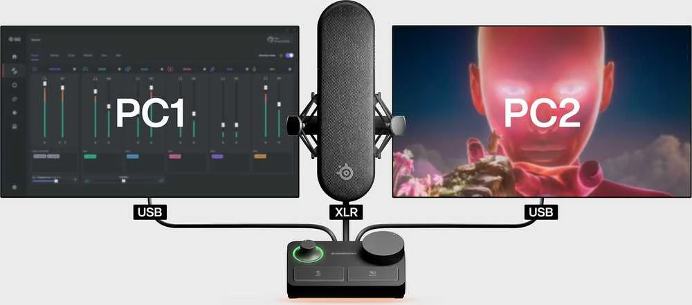 SteelSeries | Gaming Mikrofonas | Alias Pro | Juodas