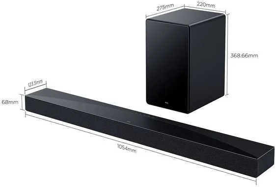 Namų kino sistema Soundbar TCL Q Q65H 5.1 Channel 580 W Juodas