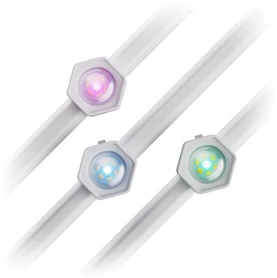 „Nanoleaf“ išmaniųjų daugiaspalvių nuolatinių lauko šviestuvų rinkinys, 15 m | 16+ milijonų spalvų