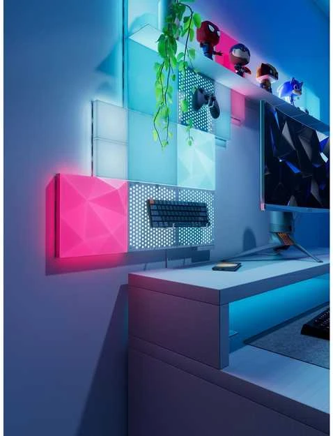 Sieninis šviestuvas „Nanoleaf Blocks“ pradinis rinkinys (10 vnt.) | 16 mln. ir daugiau spalvų
