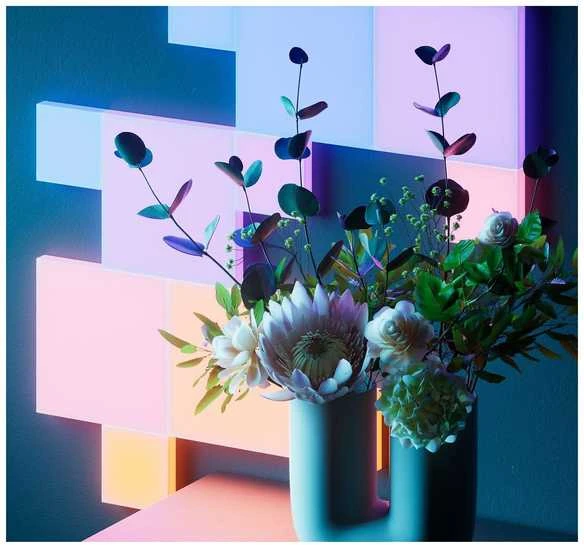 „Nanoleaf Blocks Big Squares“ pradinis rinkinys (6 panelės) | Daugiau nei 16 mln. spalvų