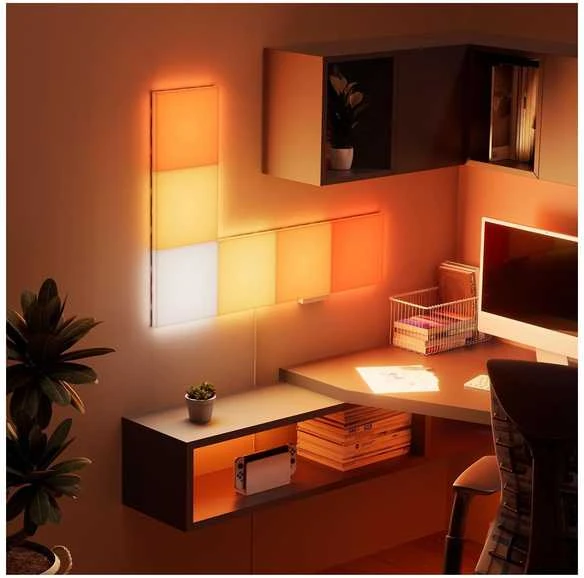„Nanoleaf Blocks Big Squares“ pradinis rinkinys (6 panelės) | Daugiau nei 16 mln. spalvų