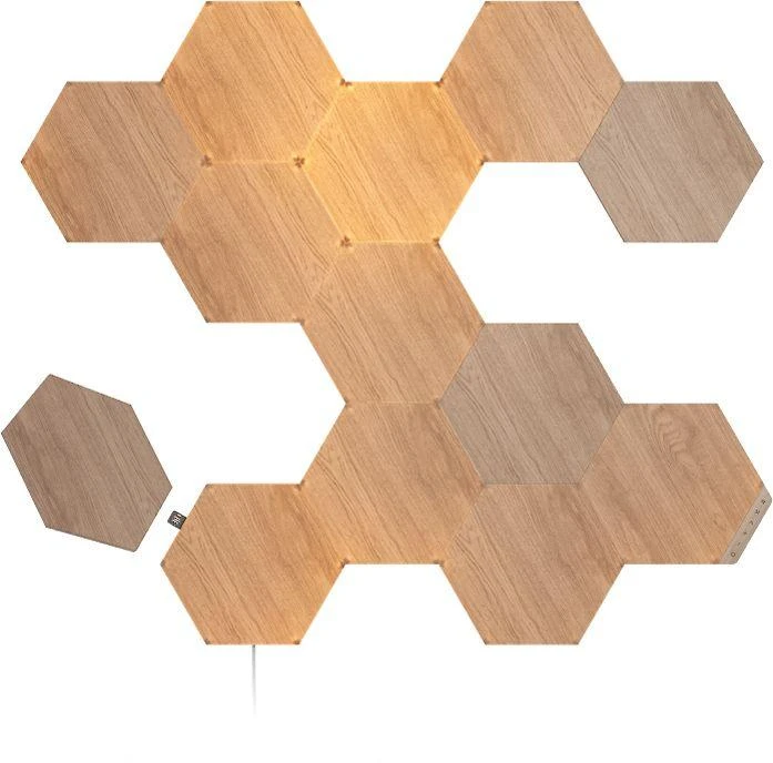 Nanoleaf | Elementų medžio išvaizdos šešiakampių pradinis rinkinys (13 panelių) | Šaltos Baltos + Šiltos Baltos