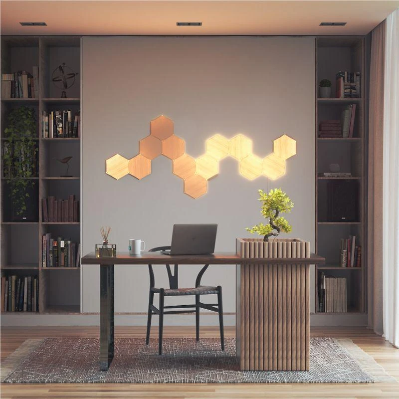 Nanoleaf | Elementų medžio išvaizdos šešiakampių pradinis rinkinys (13 panelių) | Šaltos Baltos + Šiltos Baltos