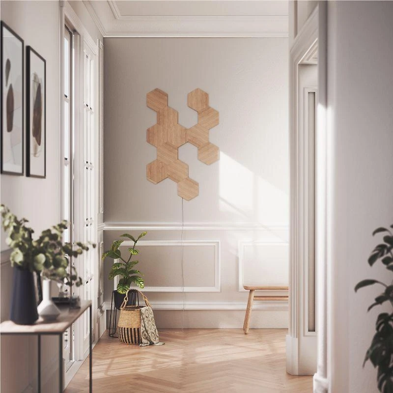 Nanoleaf | Elementų medžio išvaizdos šešiakampių pradinis rinkinys (13 panelių) | Šaltos Baltos + Šiltos Baltos