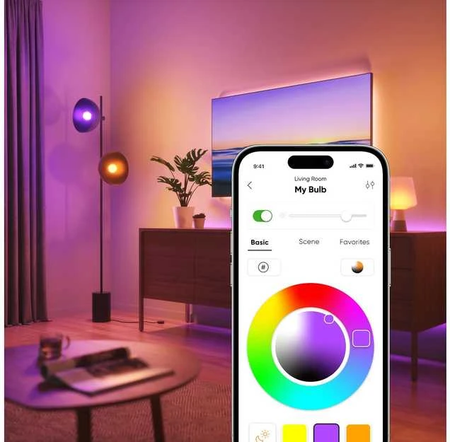 Nanoleaf Essentials Smart A60 lemputė E27 Matter 9W 806Lm RGBCW 2700-6500K, 3vnt pakuotė | E27 | 8,5 W | RGBCW | Bluetooth, siūlai