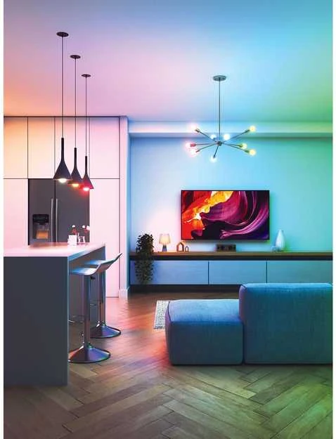 Nanoleaf Essentials Smart A60 lemputė E27 Matter 9W 806Lm RGBCW 2700-6500K, 3vnt pakuotė | E27 | 8,5 W | RGBCW | Bluetooth, siūlai