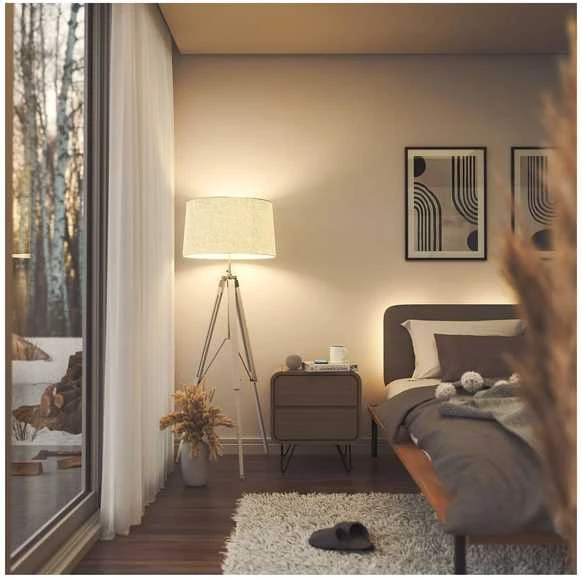 Nanoleaf Essentials Smart A60 lemputė E27 Matter 9W 806Lm RGBCW 2700-6500K, 3vnt pakuotė | E27 | 8,5 W | RGBCW | Bluetooth, siūlai
