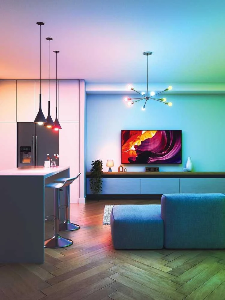 Nanoleaf Essentials Smart A60 lemputė E27 Matter 9W 806Lm RGBCW 2700-6500K, 3vnt pakuotė | E27 | 8,5 W | RGBCW | Bluetooth, siūlai