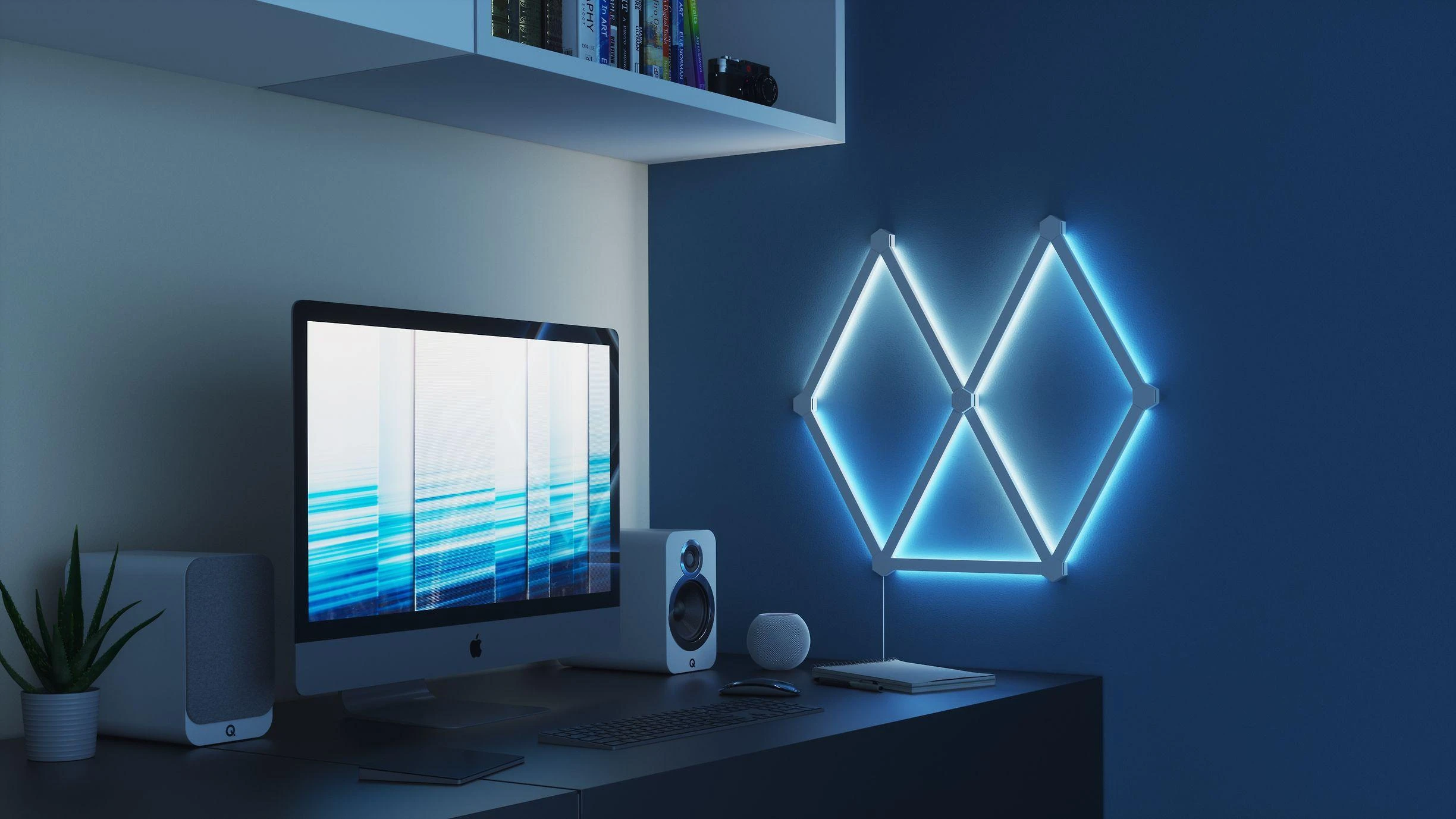 „Nanoleaf“ | Linijų pradinis rinkinys (9 panelės) | 16 mln. spalvų