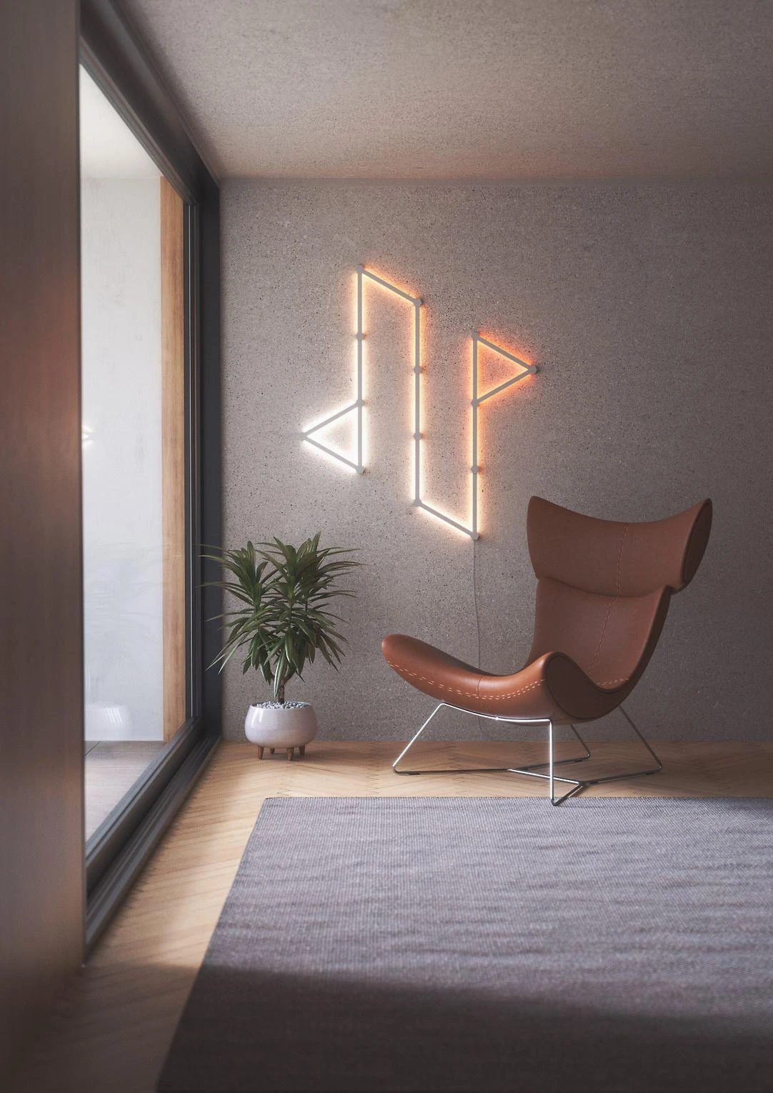 „Nanoleaf“ | Linijų pradinis rinkinys (9 panelės) | 16 mln. spalvų