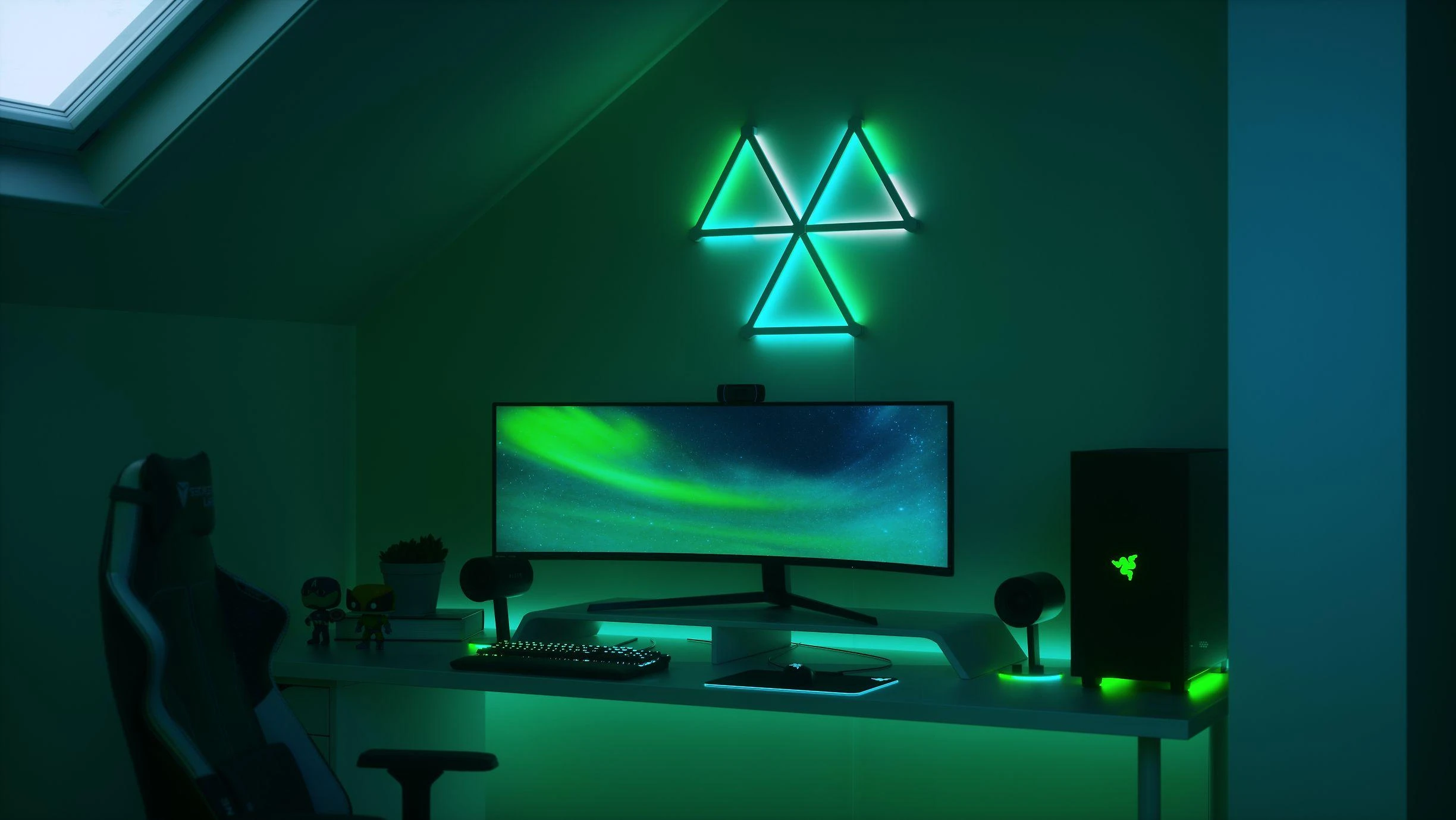 „Nanoleaf“ | Linijų pradinis rinkinys (9 panelės) | 16 mln. spalvų