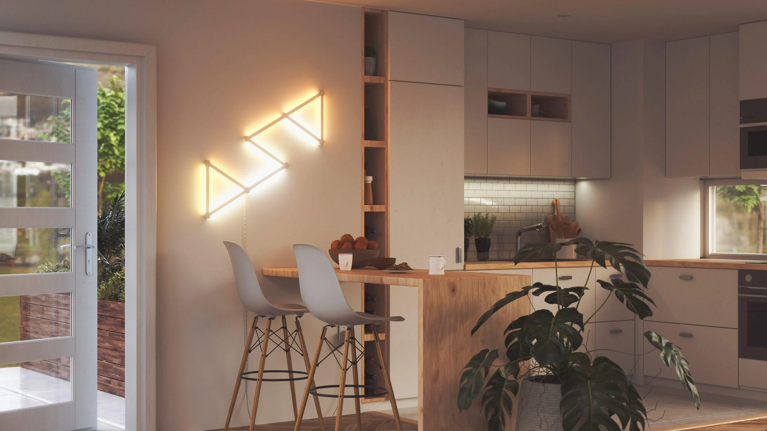 „Nanoleaf“ | Linijų pradinis rinkinys (9 panelės) | 16 mln. spalvų