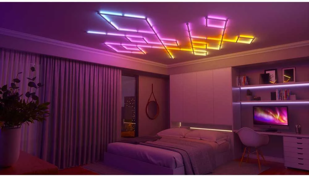 „Nanoleaf Lines“ pradinis rinkinys (15 panelių) 16 mln.+ spalvų