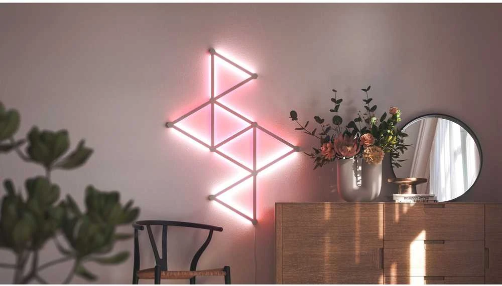 „Nanoleaf Lines“ pradinis rinkinys (15 panelių) 16 mln.+ spalvų