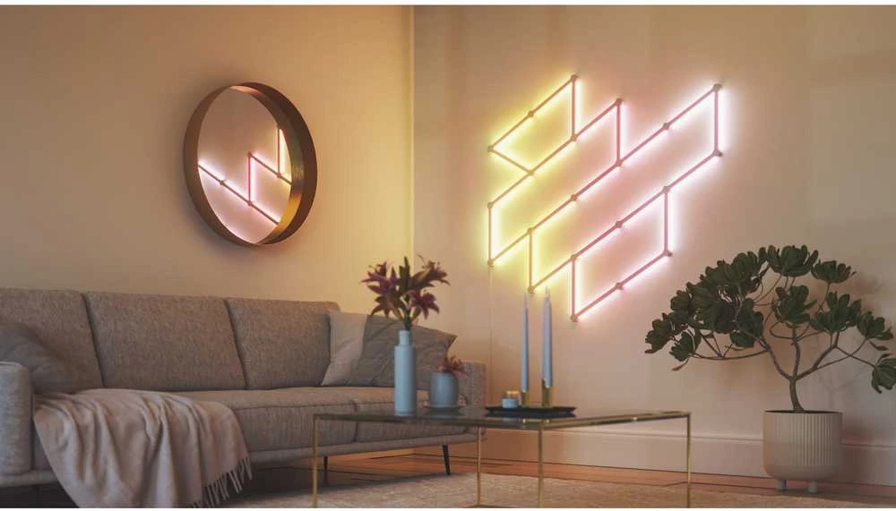 „Nanoleaf Lines“ pradinis rinkinys (15 panelių) 16 mln.+ spalvų