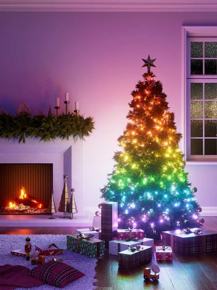 „Nanoleaf|1D Outdoor Holiday String Lights Starter Kit“ 250LED 20m|18 W|RGBW|Wi-Fi, svarbu